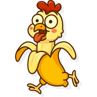 Poule perplexe â Chicken Banana