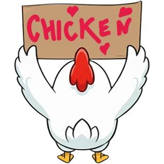 Fan avec pancarte â Chicken Road Race