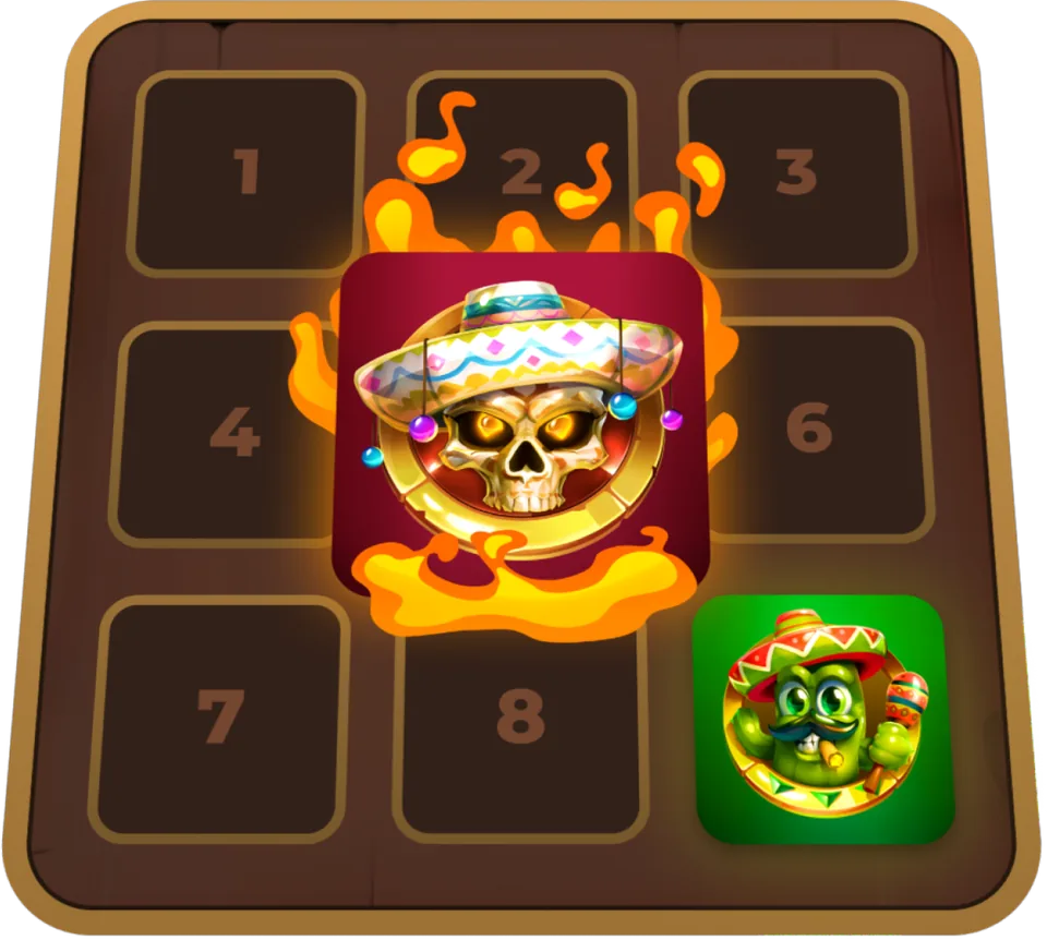 Le plateau de jeu â Hot Mines
