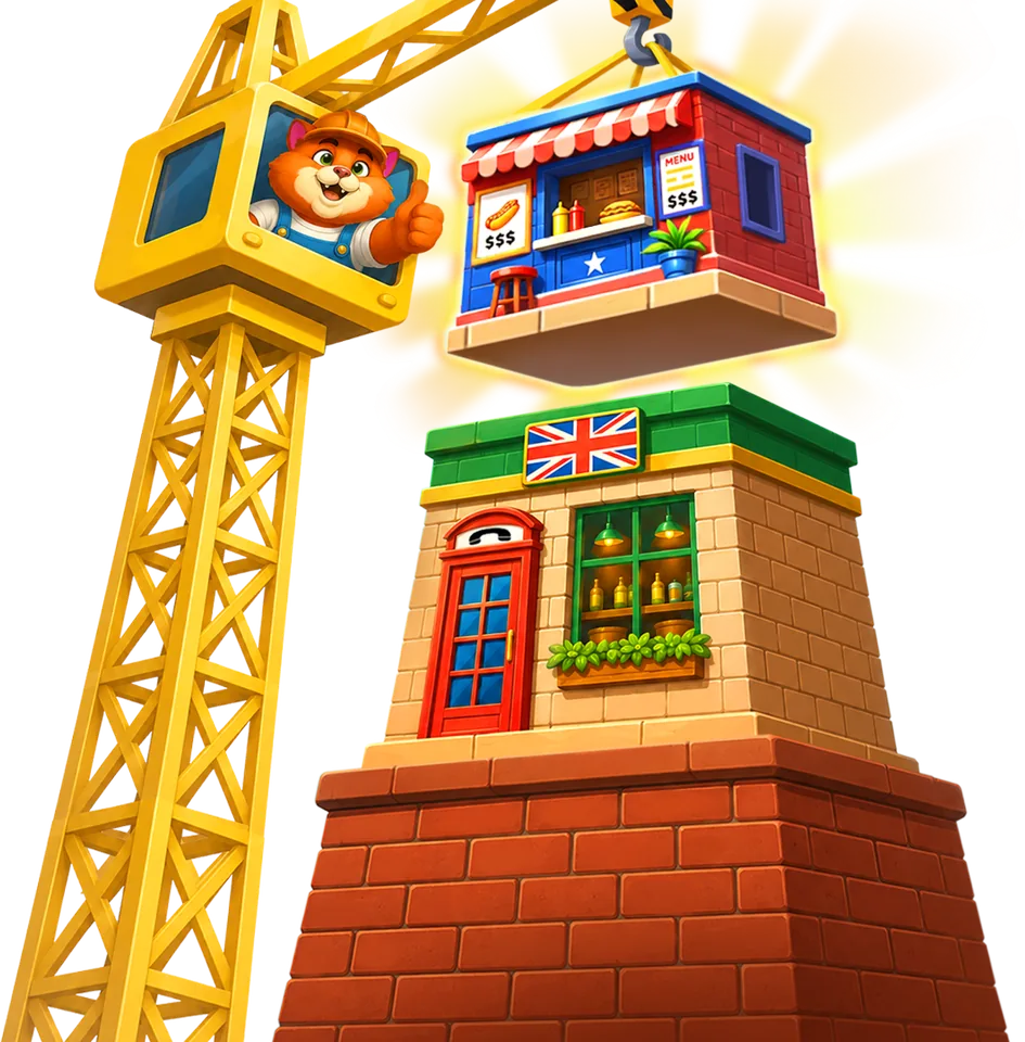 La gru posa il blocco successivo – MegaBlock Empire