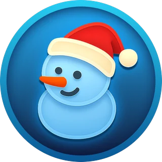 Schneemann (blauer Ring) – Twist X-mas